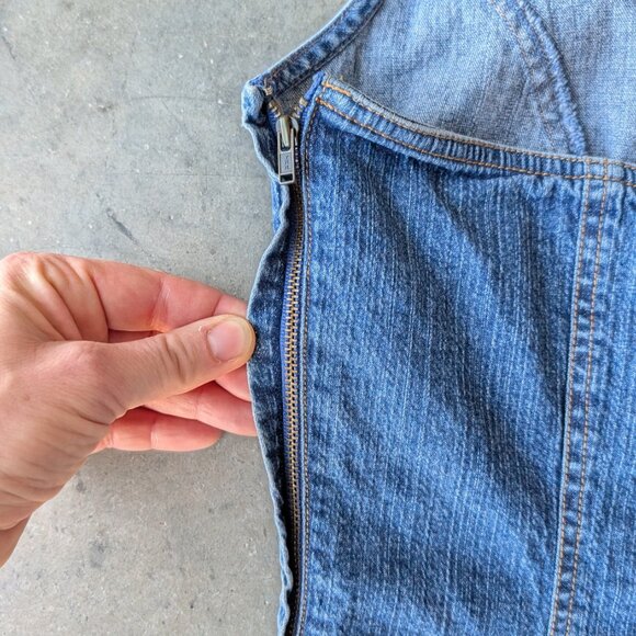 Vintage Y2K Harold's Blue Denim Halter Top size 10 - Picture 7 of 8